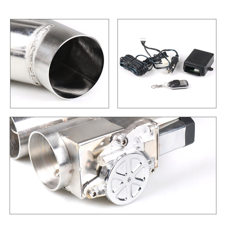 CNSPEED Y Shape 2 In 1 Car Remote Control Electric Exhaust Valve Pipe, Size: 2.25 inch, Size: 2.25 inch CNSPEED Y Shape 2 In 1 Car Remote Control Electric Exhaust Valve Pipe, Size: 2.25 inch, Size: 2.25 inch
